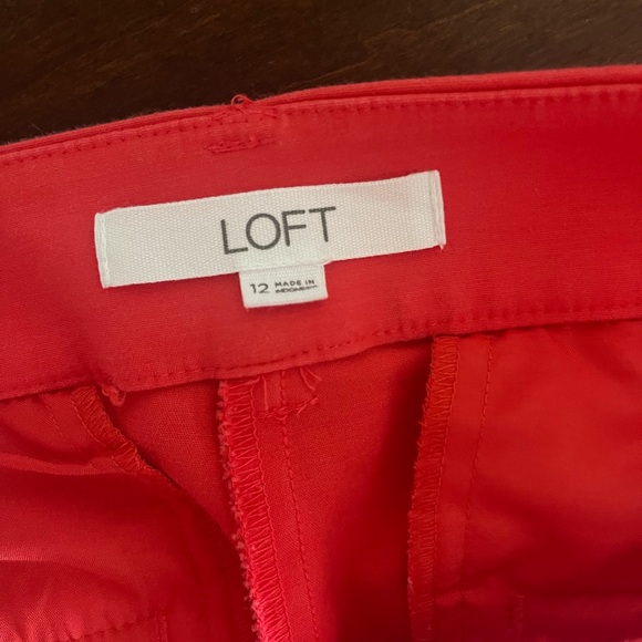 loft coral color cropped pant - Picture 5 of 6